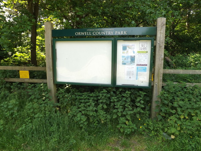 Notice Board at Orwell Country Park