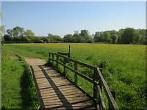 TL1962 : Path and meadow, Paxton Pits by Hugh Venables