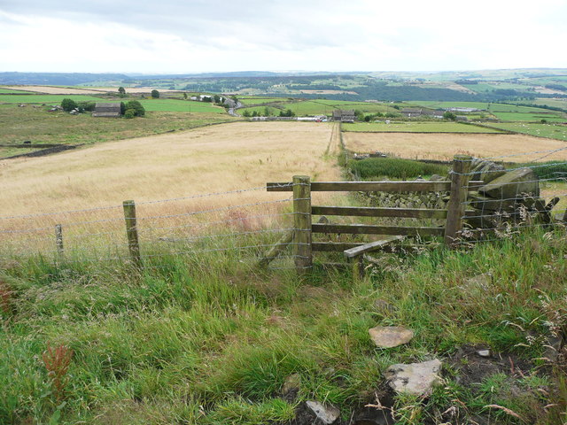 Stile on the footpath from Crow Hill Road to Shaw's Lane, Sowerby