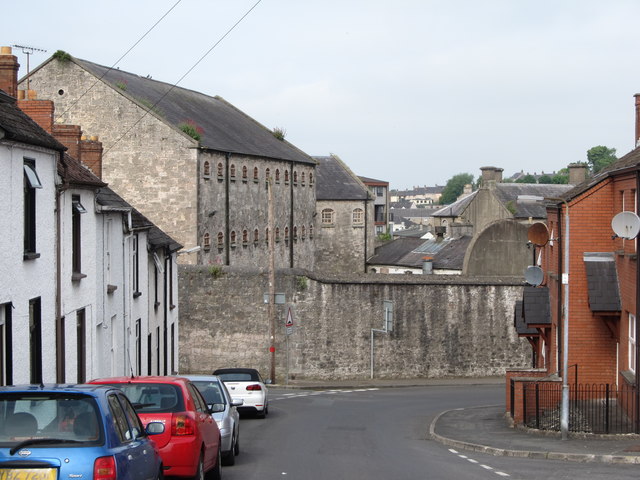 Armagh Gaol from the bottom of Grove Terrace