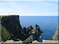 HZ2071 : Cliffs at Hoini, Fair Isle by David Purchase