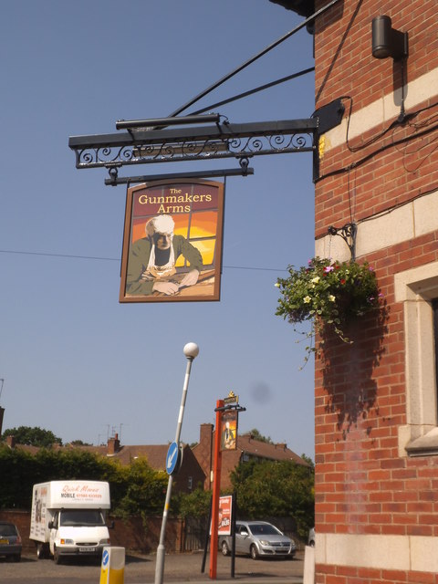 The Gunmakers Arms Sign