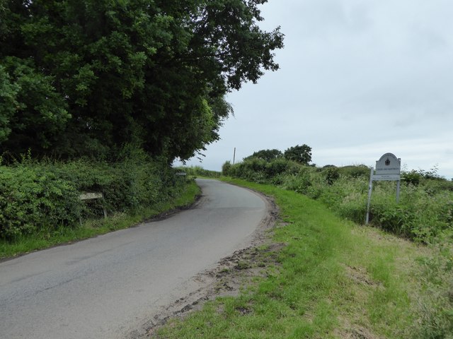 County boundary on Audley Road