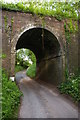 SJ6542 : Former railway bridge, Mill Lane, Swanbach by Christopher Hilton