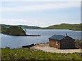 NM9101 : New boathouse on Loch Gainmheach by Patrick Mackie