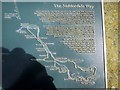 Large  metal  map  of  the  Nidderdale  Way