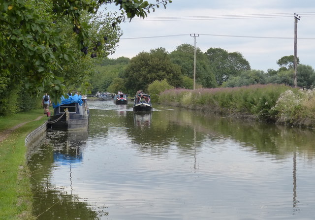 Narrowboats on the Grand Union Canal