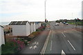 Beach huts next to Brighton Road, junction with Western Road, South Lancing