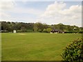 Cricket  pitch  and  pavilion  Birstwith