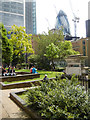TQ3381 : St Botolph without Bishopsgate Garden by Stephen McKay