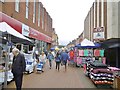 Tamworth, market stalls