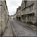 SO8700 : No parking in narrow West End, Minchinhampton by Jaggery