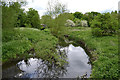 River Sowe downstream from the Allard Way crossing, Stoke, Coventry