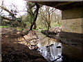 Hatherley Brook flows under  Robert Burns Avenue, Cheltenham