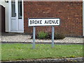 Broke Avenue sign