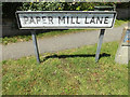 TM1246 : Paper Mill Lane sign by Geographer