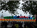 TQ3180 : Balloons on The South Bank, London by Richard Humphrey