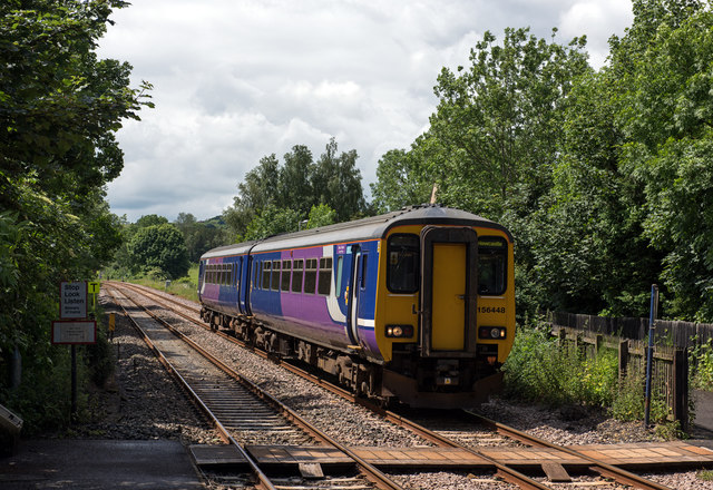 156448 approaching Bardon Mill station - June 2016