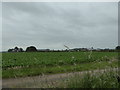 View to hangars at RAF Shawbury from Moreton Corbet