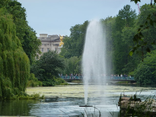 Fountain in St James' Park, London