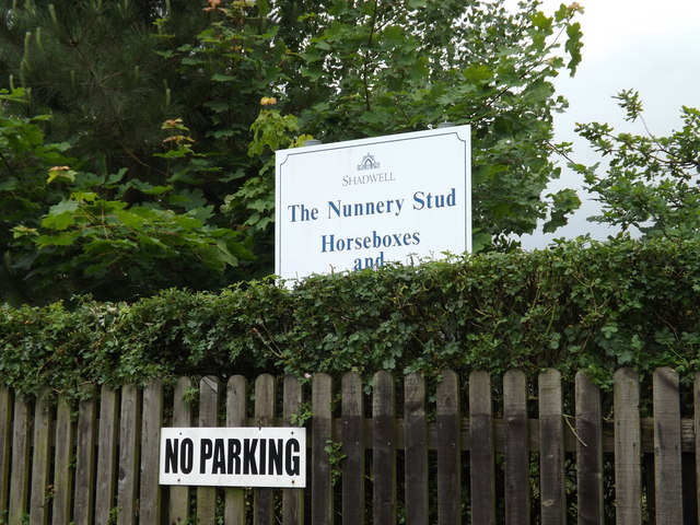 The Nunnery Stud sign