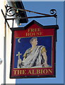 Sign for the Albion public house, Silloth 