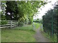 Squeeze stile on footpath by Claytonwood Farm