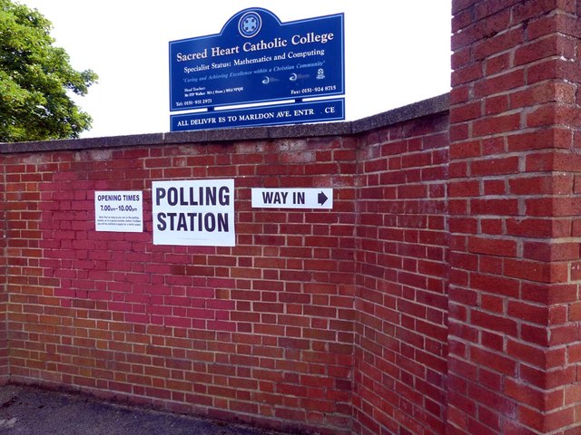 School being used as a EU referendum polling station