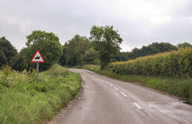 Road sign on the B1145
