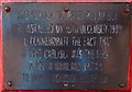 NY4055 : Plaque on replica Victorian Penfold pillar box outside the Old Town Hall, Carlisle by JThomas