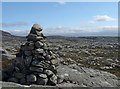NG0890 : Cairn on rocky moorland, South Harris by Claire Pegrum