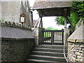 ST8244 : Lychgate, St Mary's Church, Temple, Corsley by Steve Roberts