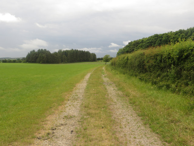 Farm track and footpath