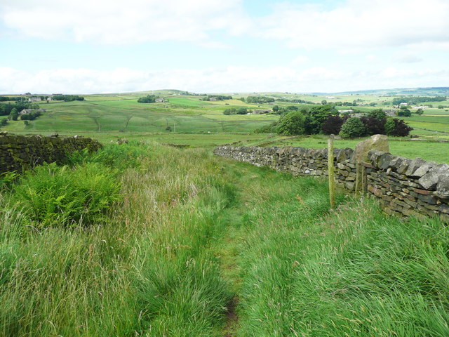 Stile off bridleway from Blue Ball Road to Merry Bent Lane, Soyland