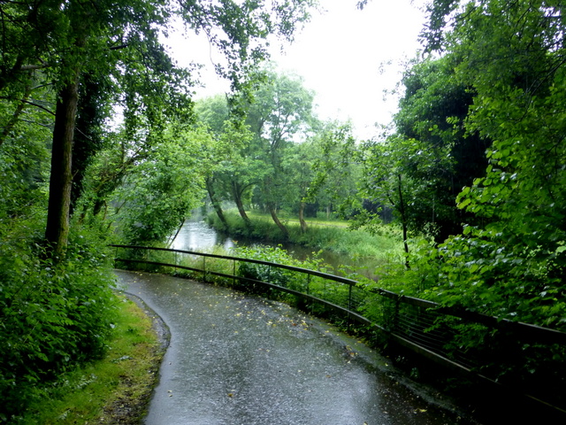 Wet riverside path, Mullaghmore