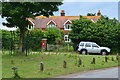 Cottage on triangular green