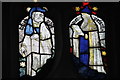 TG1124 : Medieval Stained glass detail, Ss Peter & Paul church, Salle by J.Hannan-Briggs