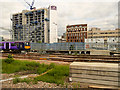 SJ8398 : Railway and Construction Work, Manchester City Centre by David Dixon