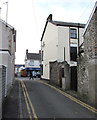 Lane from Poplar Road towards New Road, Porthcawl