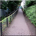 Entrance path to Ty Glas railway station, Cardiff