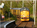 Engineering train approaching Inverkip station