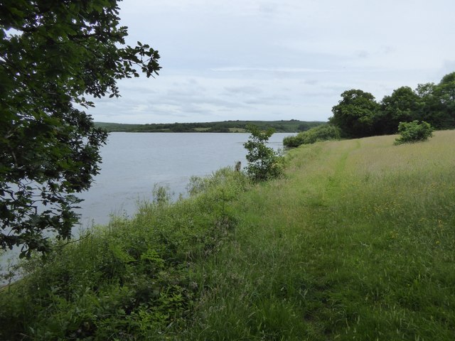 Path beside Goodacre inlet of Roadford Lake