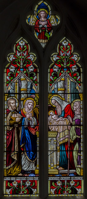 Stained glass window, St Mary's church,  Reepham