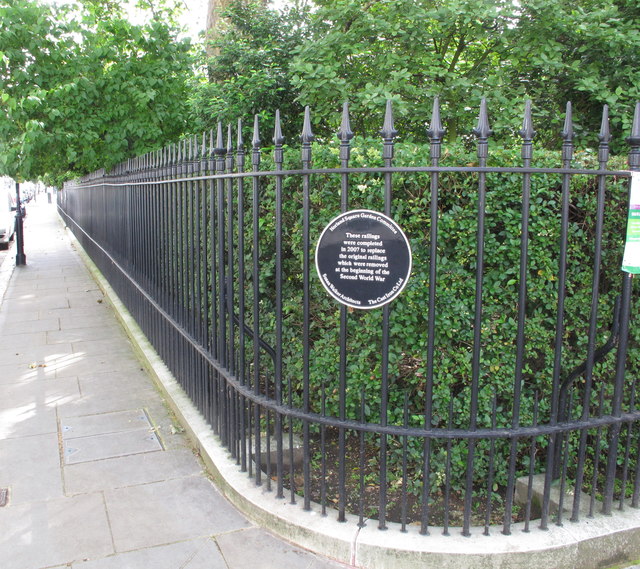 Railings of Norland Square Garden