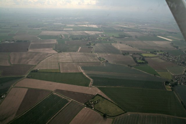 Farmland south of Butterwick: aerial 2016