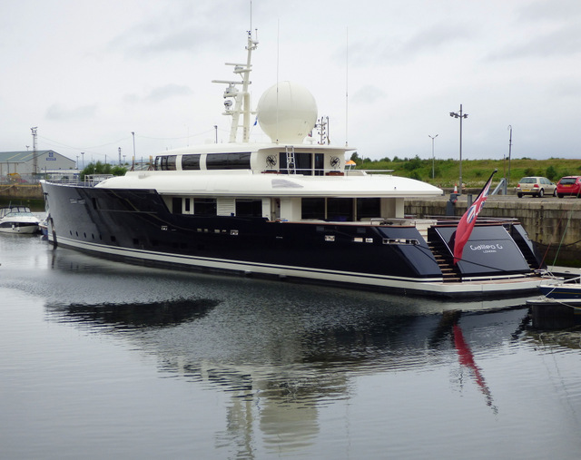 super yacht james watt dock