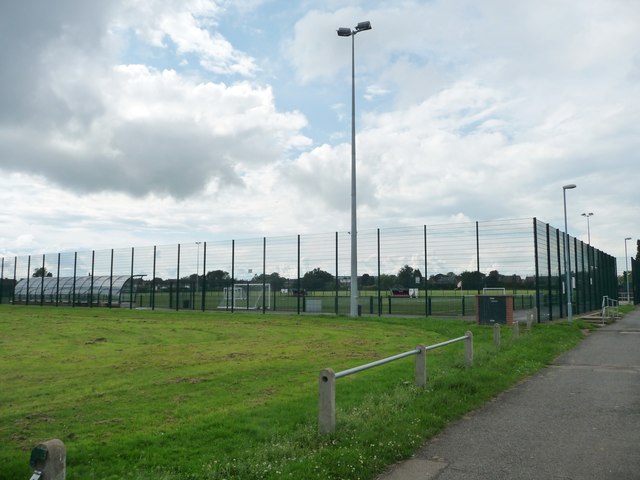 Football pitches at The Grange, Netherton, Peterborough