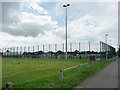 TL1799 : Football pitches at The Grange, Netherton, Peterborough by Christine Johnstone