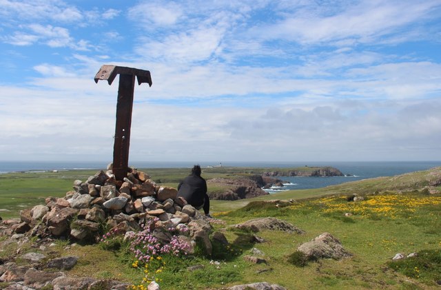 A top with a view, looking to the west of Tory Island