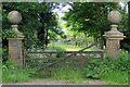 Old Dalby Wood House gateway to driveway